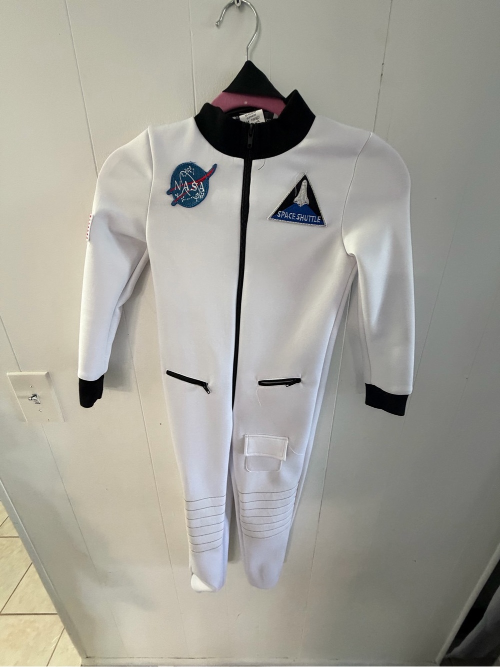 NASA Kids White Space Shuttle Costume One-Piece